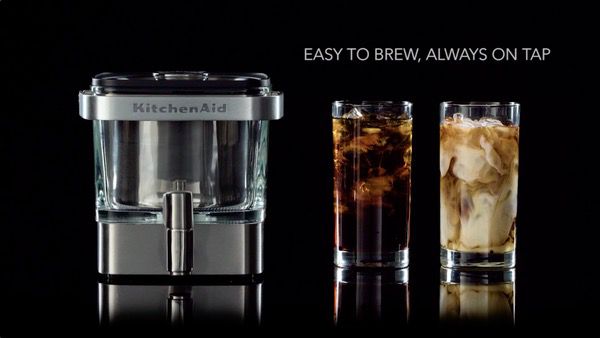 KitchenAid KCM4212SX Cold Brew Coffee Maker-Brushed Stainless Steel, 28  ounce