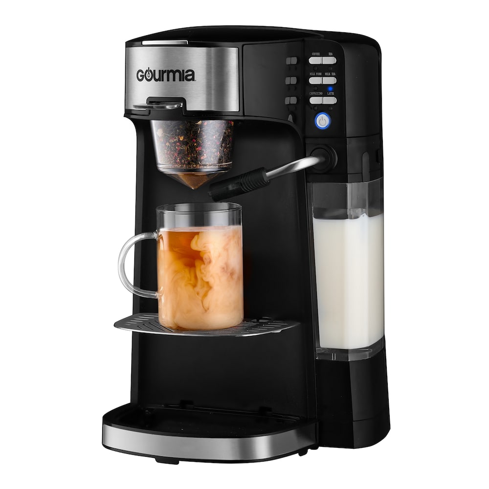 Coffee Machine, Gourmia 2-in-1 Single Serve Pod + 12-Cup Coffee