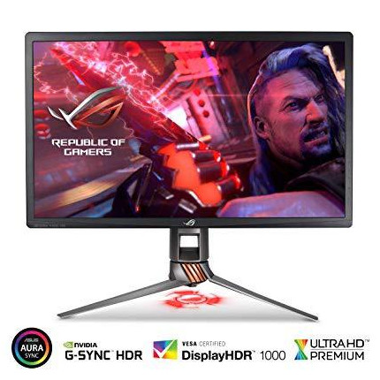 Catalog Computers Monitors ASUS ROG Swift PG27UQ 27 Gaming Monitor 4K UHD 144Hz DP HDMI G SYNC HDR Aura Sync with Eye Care